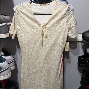 Liberty Love Ivory Lace Dress BNWT size small